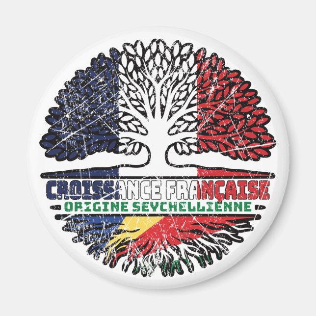 Íman Seychelles Seychellois  Francês França Raízes da Á (Frente)