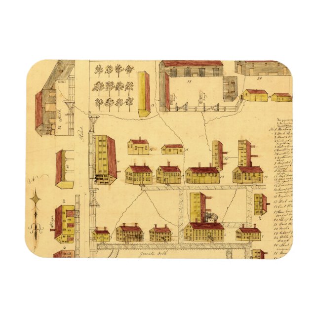 ÍMAN  SHAKER VILLAGE MP, 1849 (Horizontal)