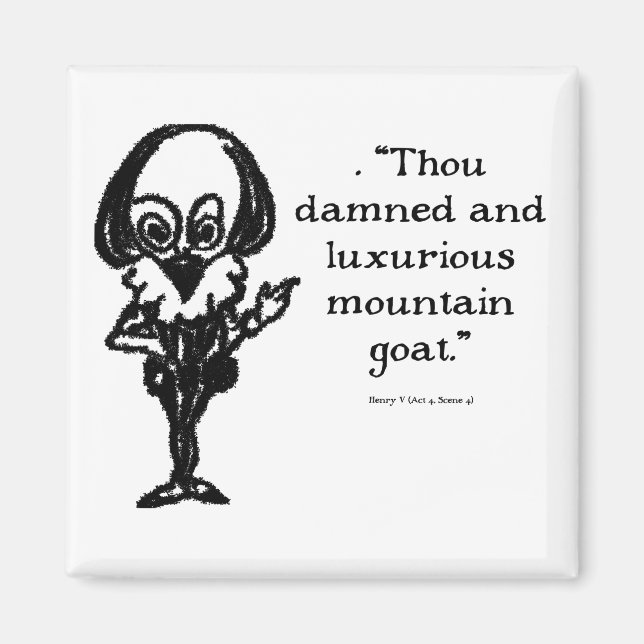 Íman Shakespeare insultos Henry V (Frente)