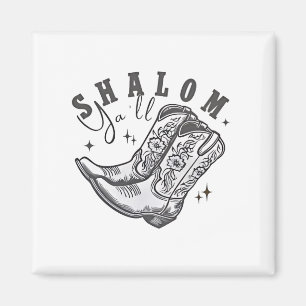 Íman Shalom Y'all Cowboy judeu Hanukkah West