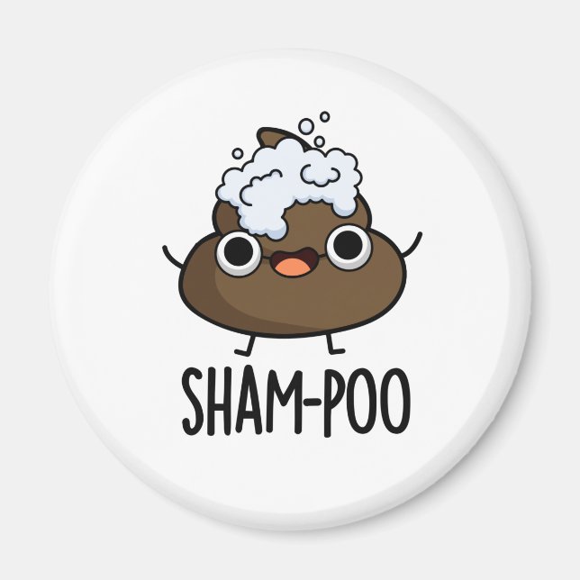 Íman Sham-Poo Engraçado Com Bolhas De Shampoo (Frente)