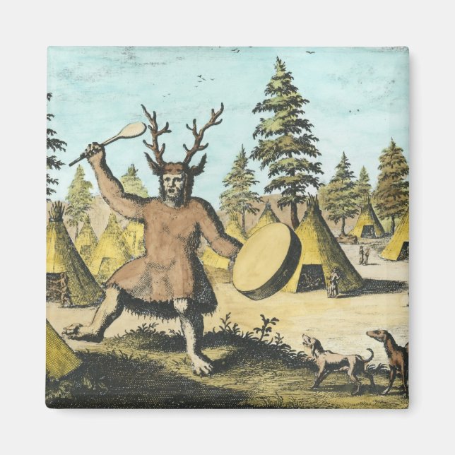 Íman Shaman Americano Nativo (Frente)