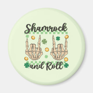 Íman Shamrock and Roll Hand Skeleton