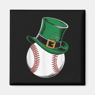 Íman Shamrock de baseball de Dia de São Patrício