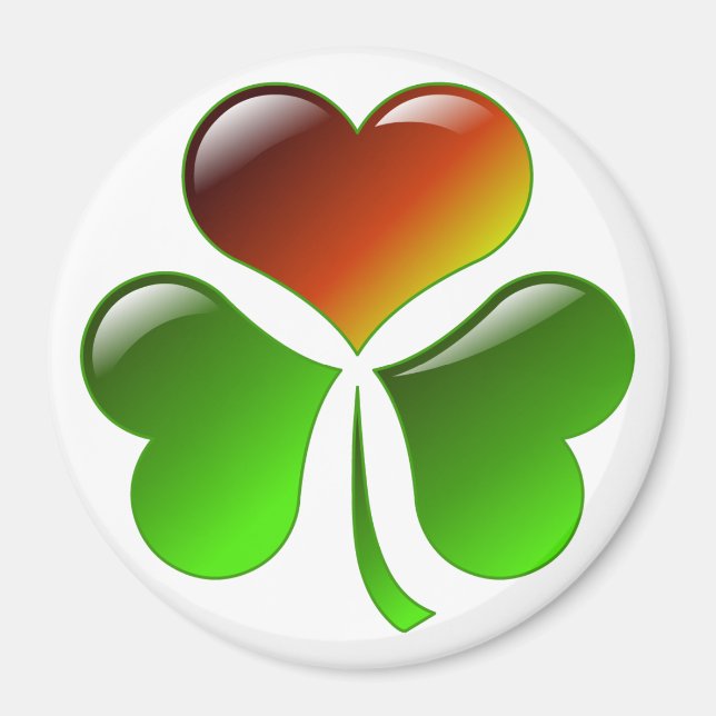 Íman Shamrock Heart (Frente)