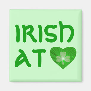 Íman Shamrock Heart 'Irish at Heart' magnet green