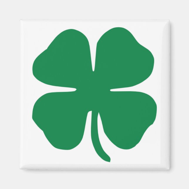 Íman Shamrock irlandês (Frente)