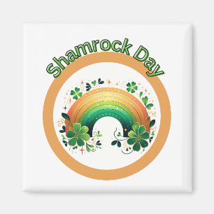 Íman Shamrock Lucky Rainbow Rua.