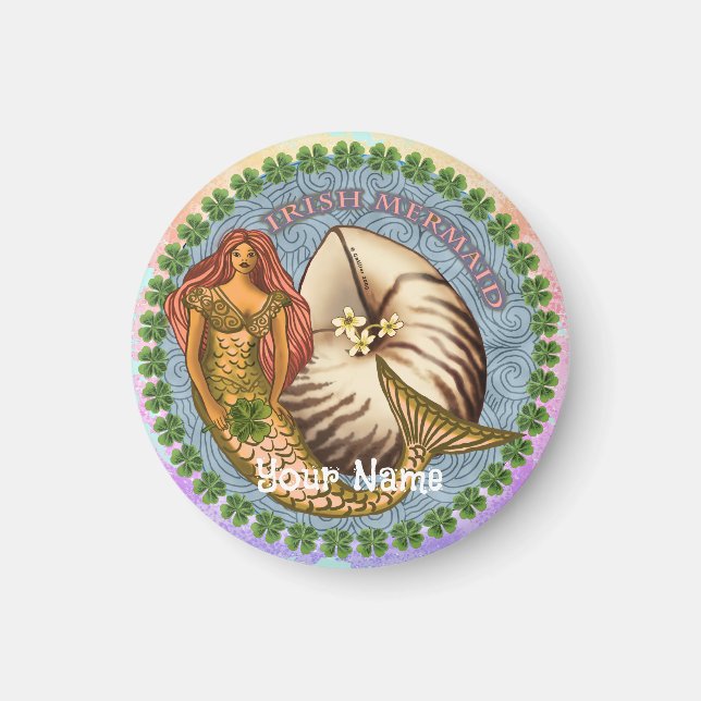 Íman Shamrock Mermaid (Frente)