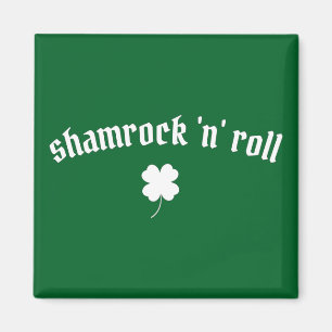 Íman Shamrock n roll Dia de São Patrício