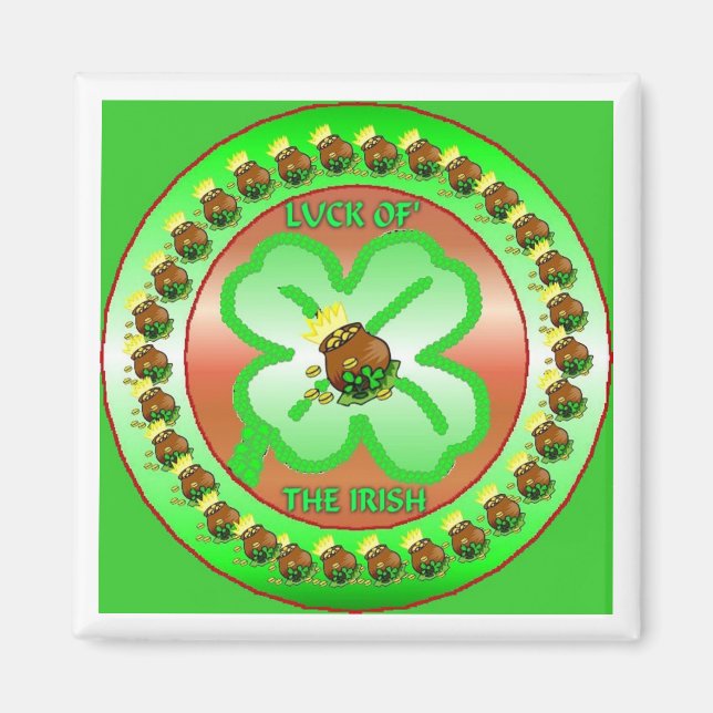 Íman Shamrock Plate (Frente)