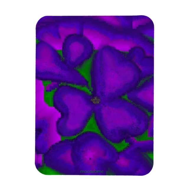 Íman Shamrock Roxo (Vertical)