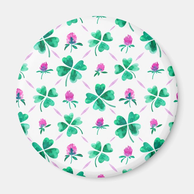 Íman Shamrock sortudo (Frente)