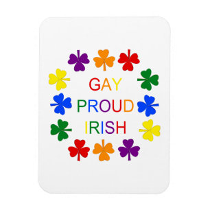Íman Shamrocks irlandeses LGBT Gay orgulhosos