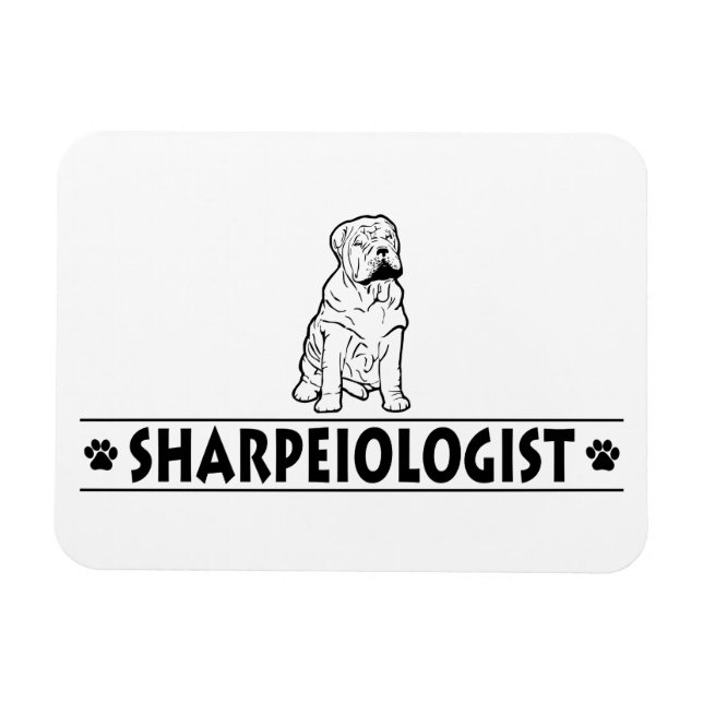 Íman Shar-Pei Chinês Humorístico (Horizontal)