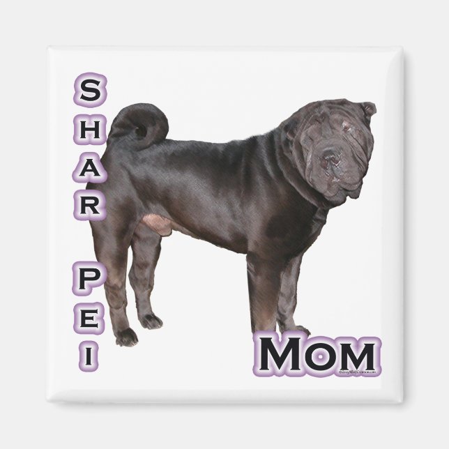 Íman Shar-Pei Chinês Mãe 4 - Magnet (Frente)