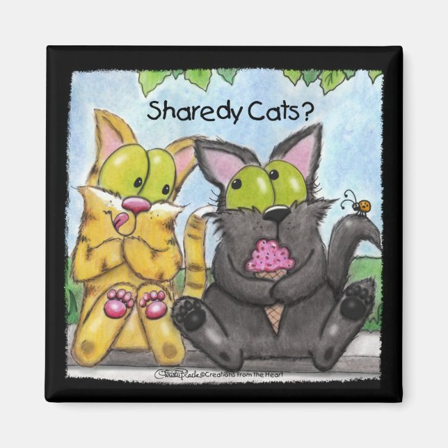 Íman Sharedy Cats - Bobo e Tig (Frente)