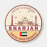 Sharjah United Emirados Árabes Unidos Skyline Embl