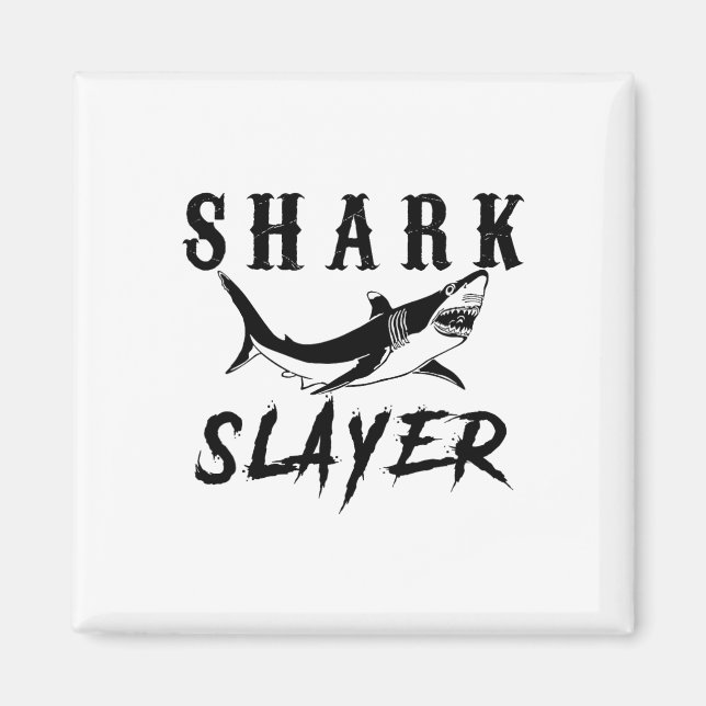 Íman Shark Slayer Shark Fishing And Salt Water Anglers  (Frente)