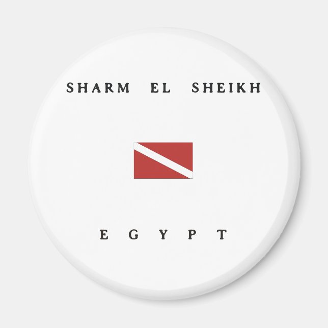 Íman Sharm el Sheik Egypt Scuba Dive Flag (Frente)