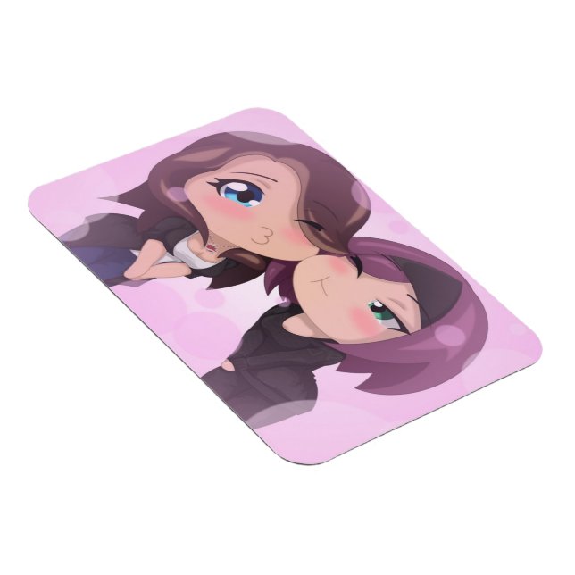 Íman Sharm & Gigi Chibi Magnet (Lado Direito)