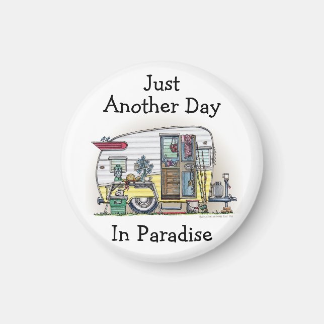 Íman Shasta Camper Trailer RV (Frente)