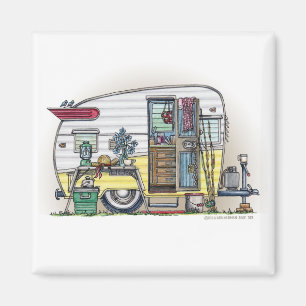 Íman Shasta Camper Trailer RV Magnets