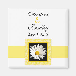 Íman Shasta Daisy "Save the Date" (Salvar a data)