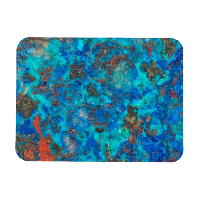 Íman Shattuckita com padrão azul (Horizontal)
