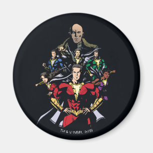 Íman SHAZAM! família de Shazam contra o Dr. Sivana
