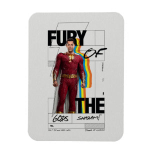 Íman SHAZAM! Fury of the Gods Arte do estilo de álbum