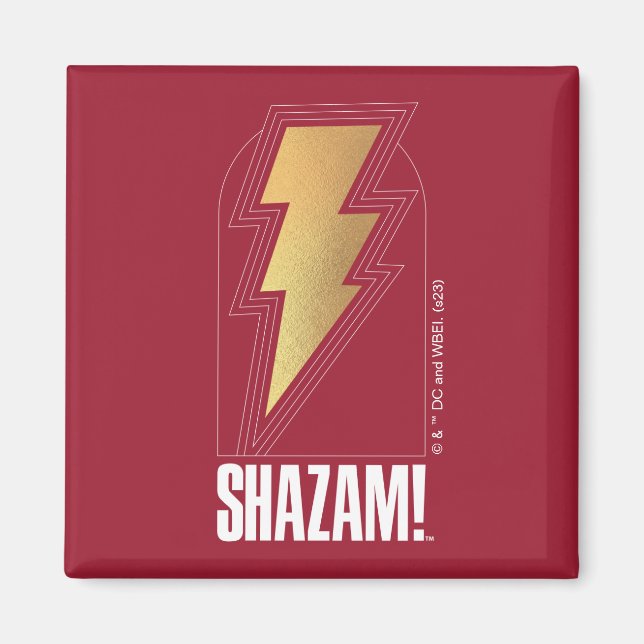 Íman SHAZAM! Fury of the Gods | Crachá de raio (Frente)