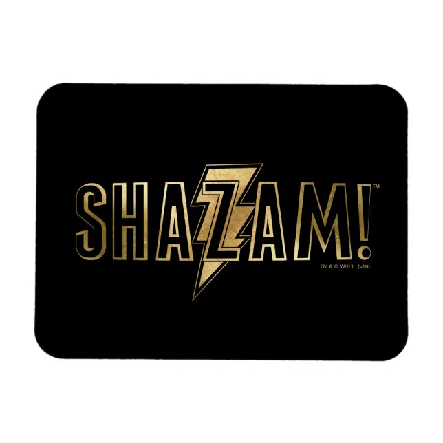 Íman SHAZAM! | Logotipo Dourado (Horizontal)