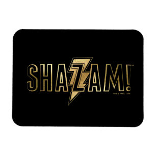 Íman SHAZAM! logotipo Dourado de  