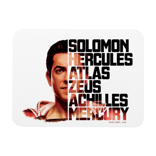 Íman SHAZAM! | Shazam Closeup Acronym Graphic (Horizontal)