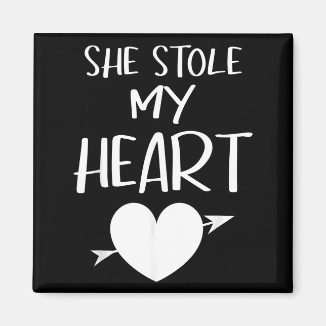 Íman She Stole My Heart Valentines Day Matching Couples (Frente)