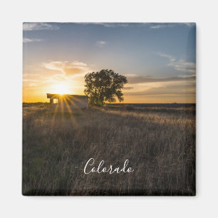 Íman Shed Colorado Sunset Magnet Abandonado