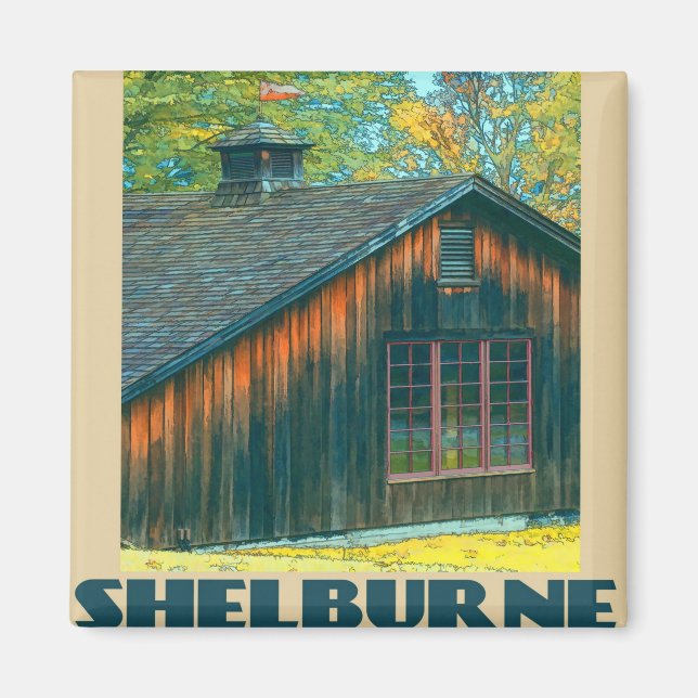 Íman Shelburne Vermont Viagem (Frente)