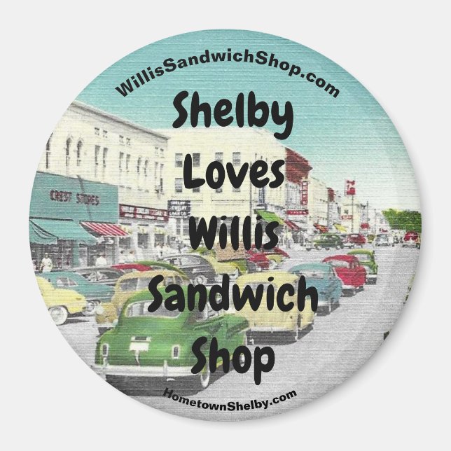 Íman Shelby Loves Willis Sandwich Compra Imã de geladei (Frente)