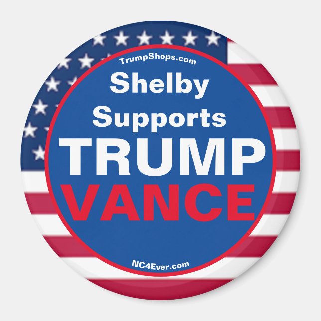 Íman Shelby Suporta Frigorífico de VANCE TRUMP (Frente)