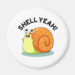 Íman Shell Sim Funny Snail Pun