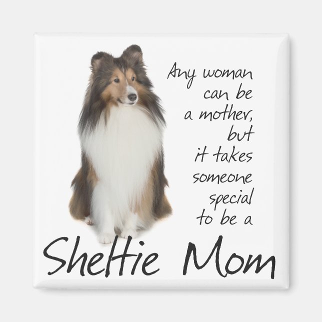 Íman Sheltie Mãe Magnet (Frente)