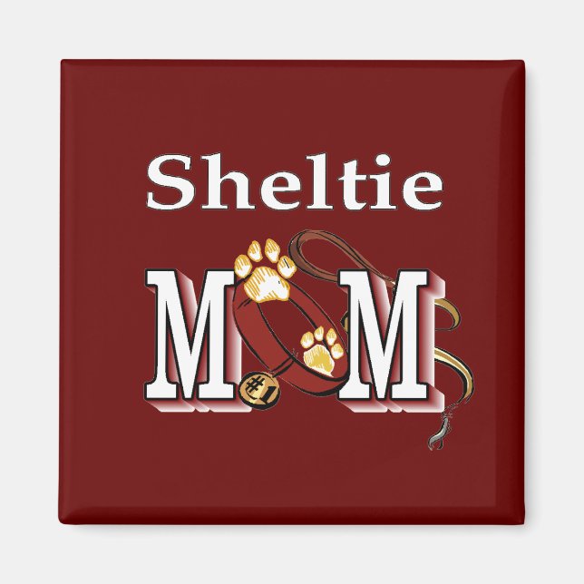 Íman Sheltie MOM Gifts (Frente)