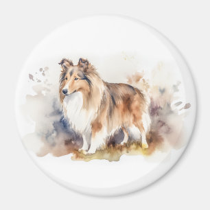 Íman Sheltie Watercolor