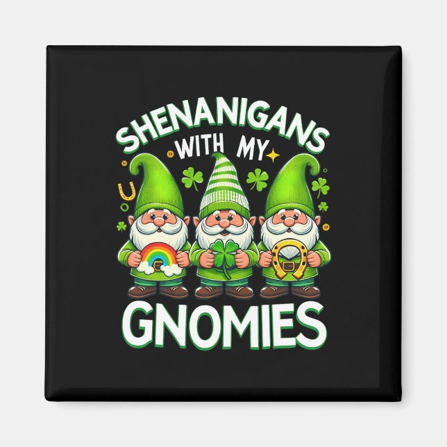 Íman Shenanigans Com Meus Gnomos Dias de São Patrícios (Frente)