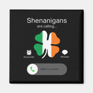 Íman Shenanigans Divertidos Chamam De Irlandês Dia de S