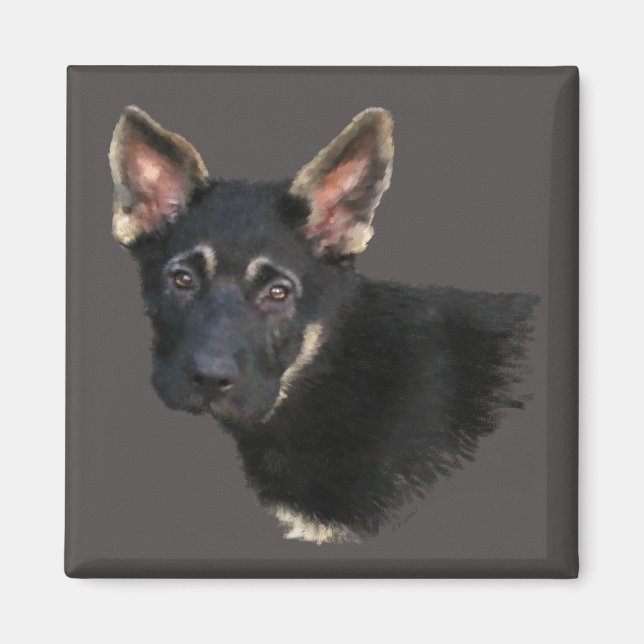 Íman Shepard Puppy-Pastels (Frente)