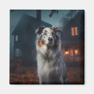 Íman Shepherd Halloween Assustado Australiano