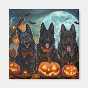 Íman Shepherd Halloween Spooky belga