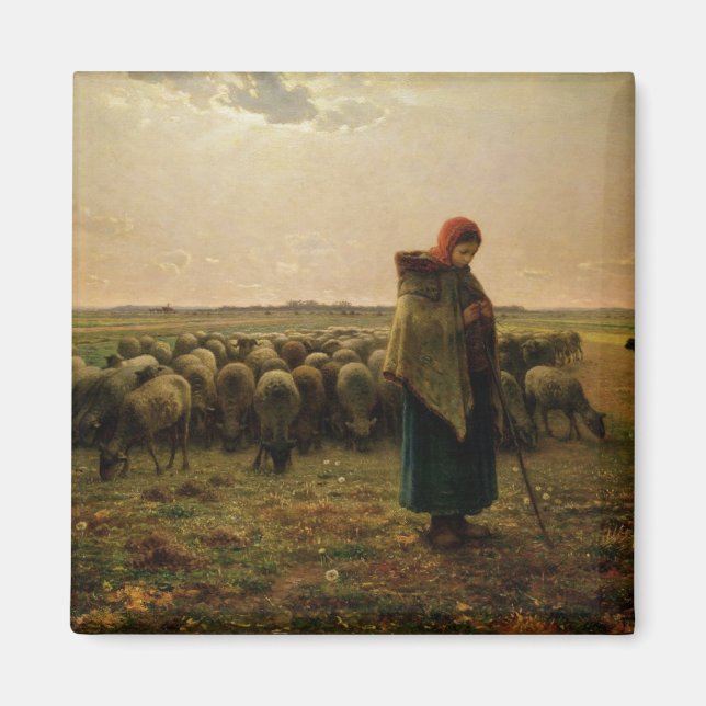 Íman Shepherdess com seu bando, 1863 (Frente)